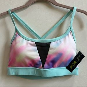 Popflex Sports Bra Mermaid/Rainbow size 6